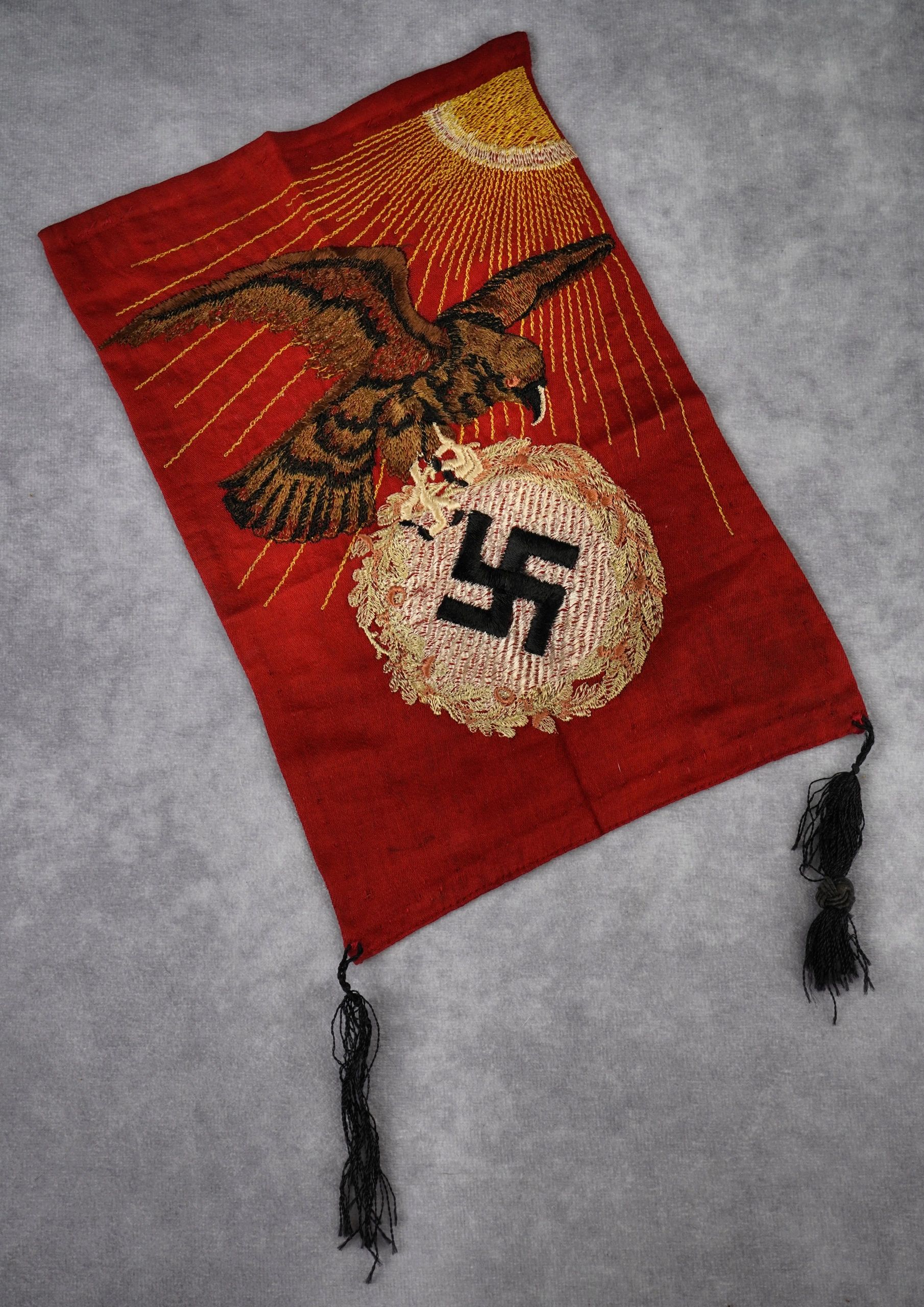 SOLD - Single-Sided Early NSDAP Eagle Table Banner