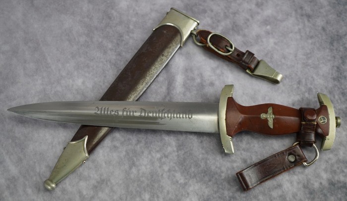 SOLD - ULTRA RARE MCSAAR 10 SA Dagger by Hermann Hahn w/ Three Piece Hanger