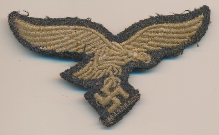 SOLD - Uniform Removed Luftwaffe EM/NCO Breast Eagle