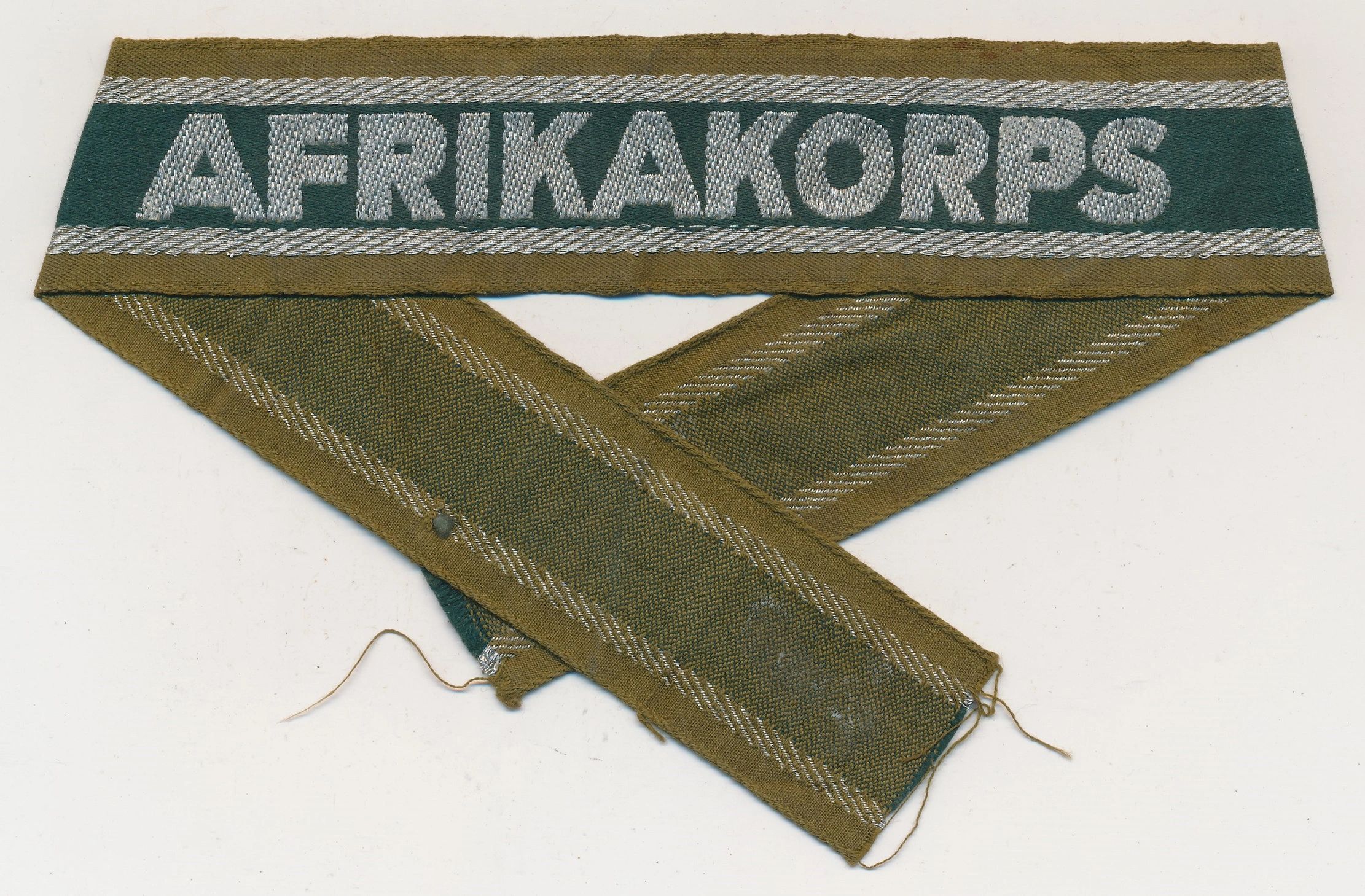 SOLD - Unissued Afrikakorps Cufftitle