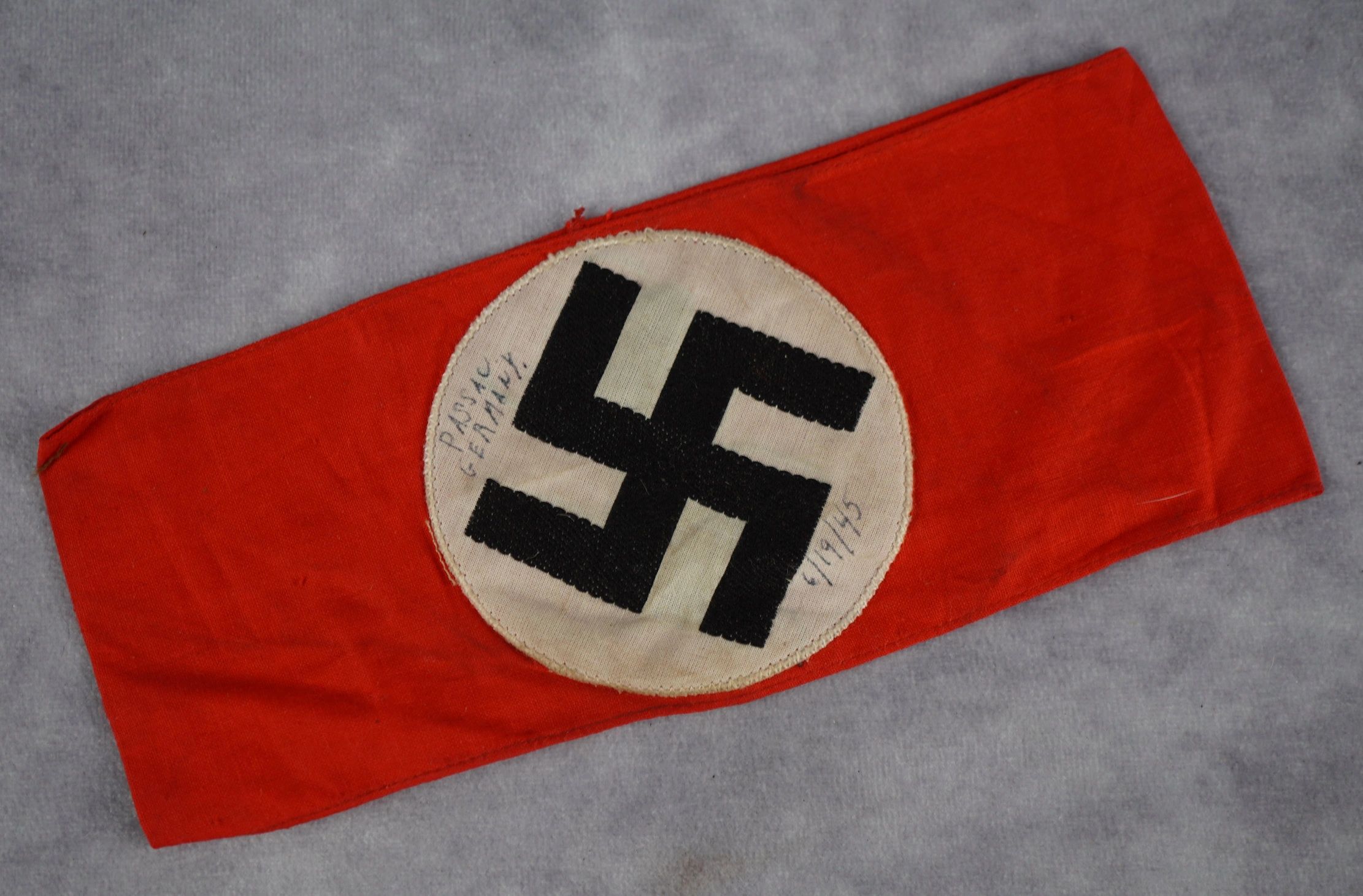 SOLD - VETERAN SIGNED 2 Piece NSDAP Armband