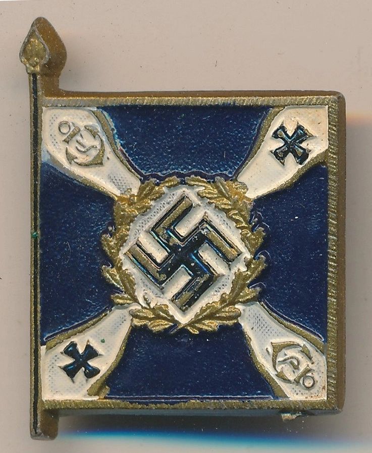 SOLD - WHW Kriegsmarine Regimental Banner Tinnie