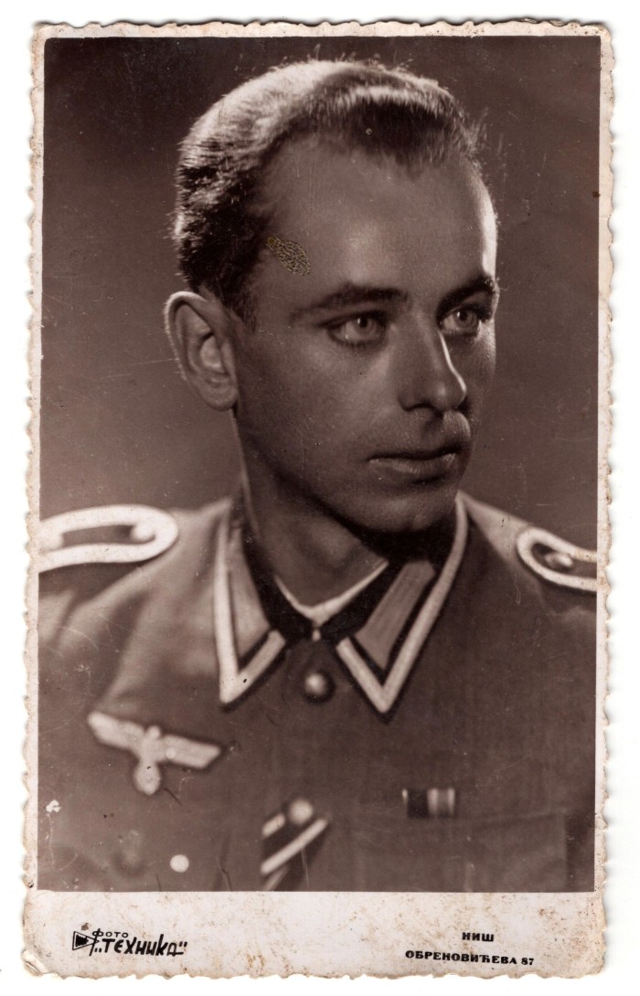 Studio Portrait of a Heer NCO from Serbian Photo Studio