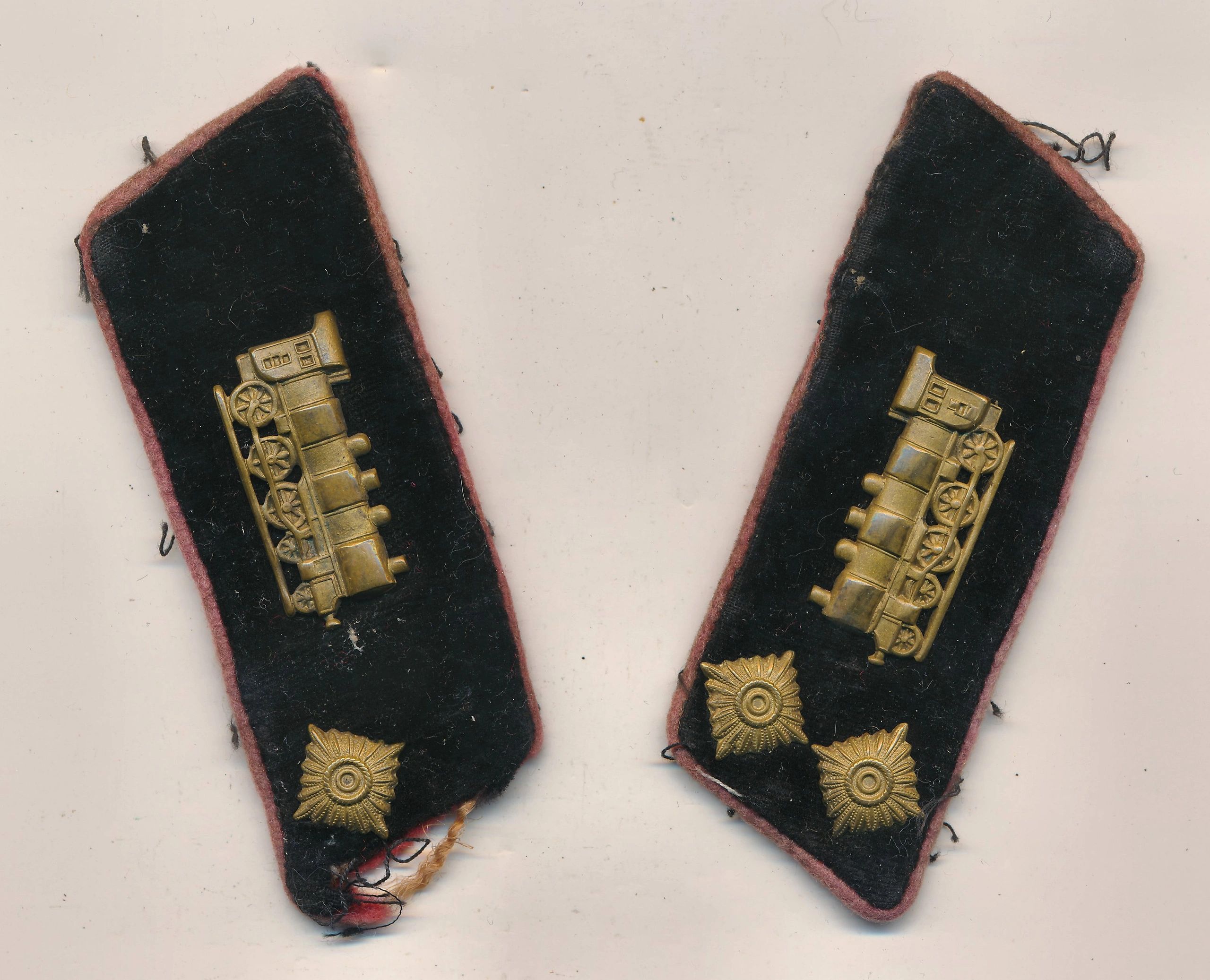 Unknown Reichsbahn Related Collar Tabs