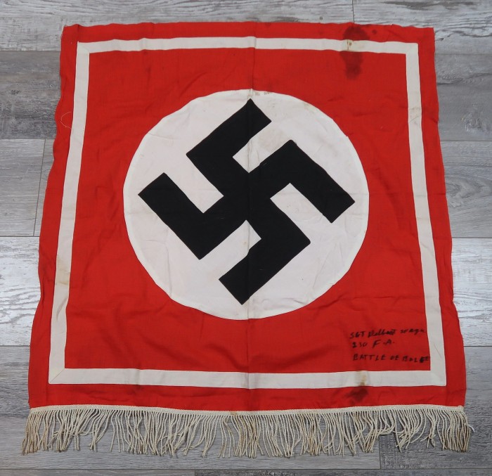 Veteran Signed Double Sided NSDAP Podium Banner