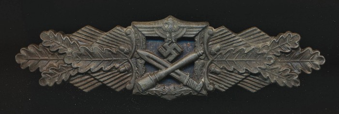 WITHDRAWN - Heer/Waffen-SS Close Combat Clasp in Bronze by JFS