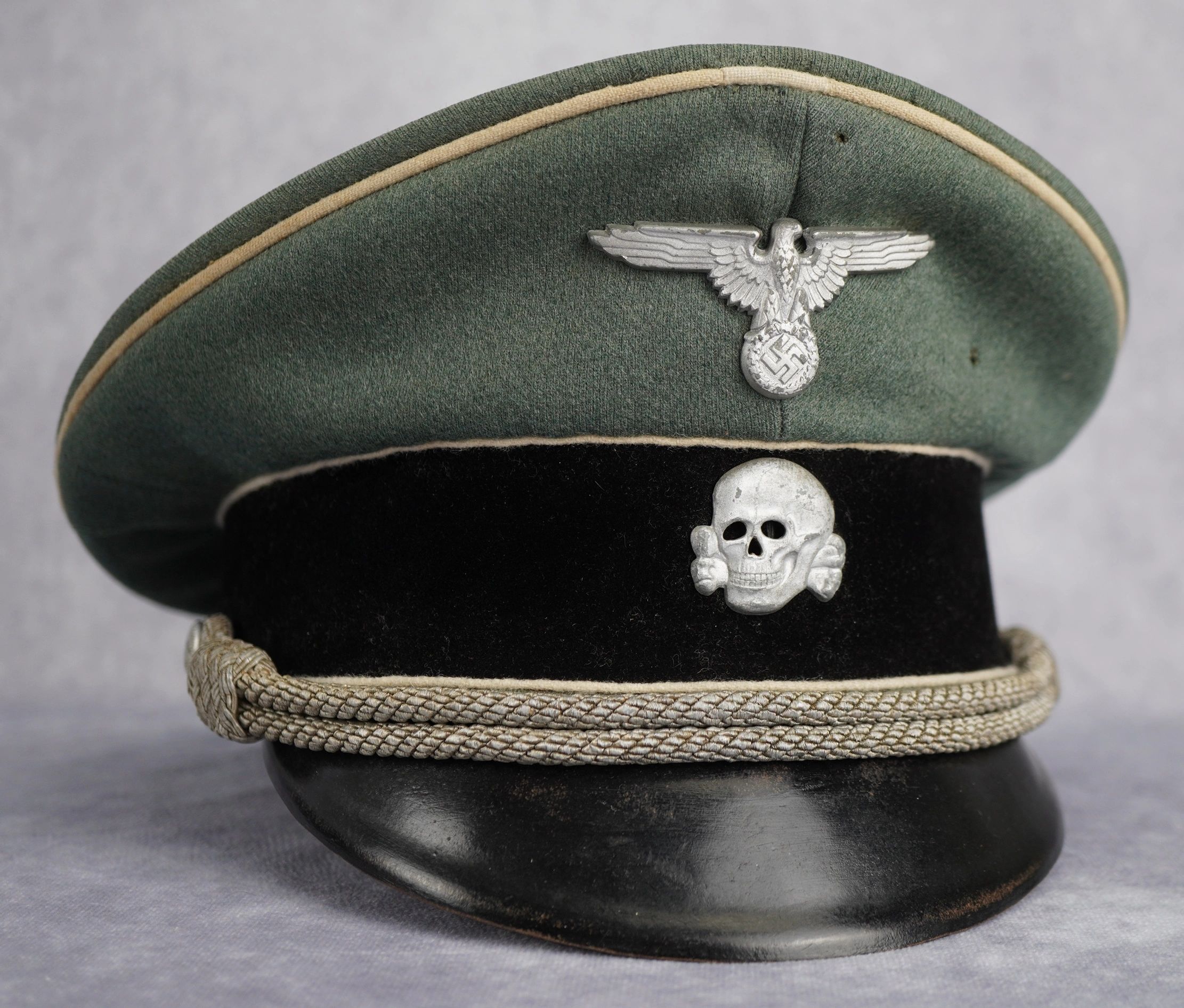 WITHDRAWN - Waffen-SS Officer's Visor Cap