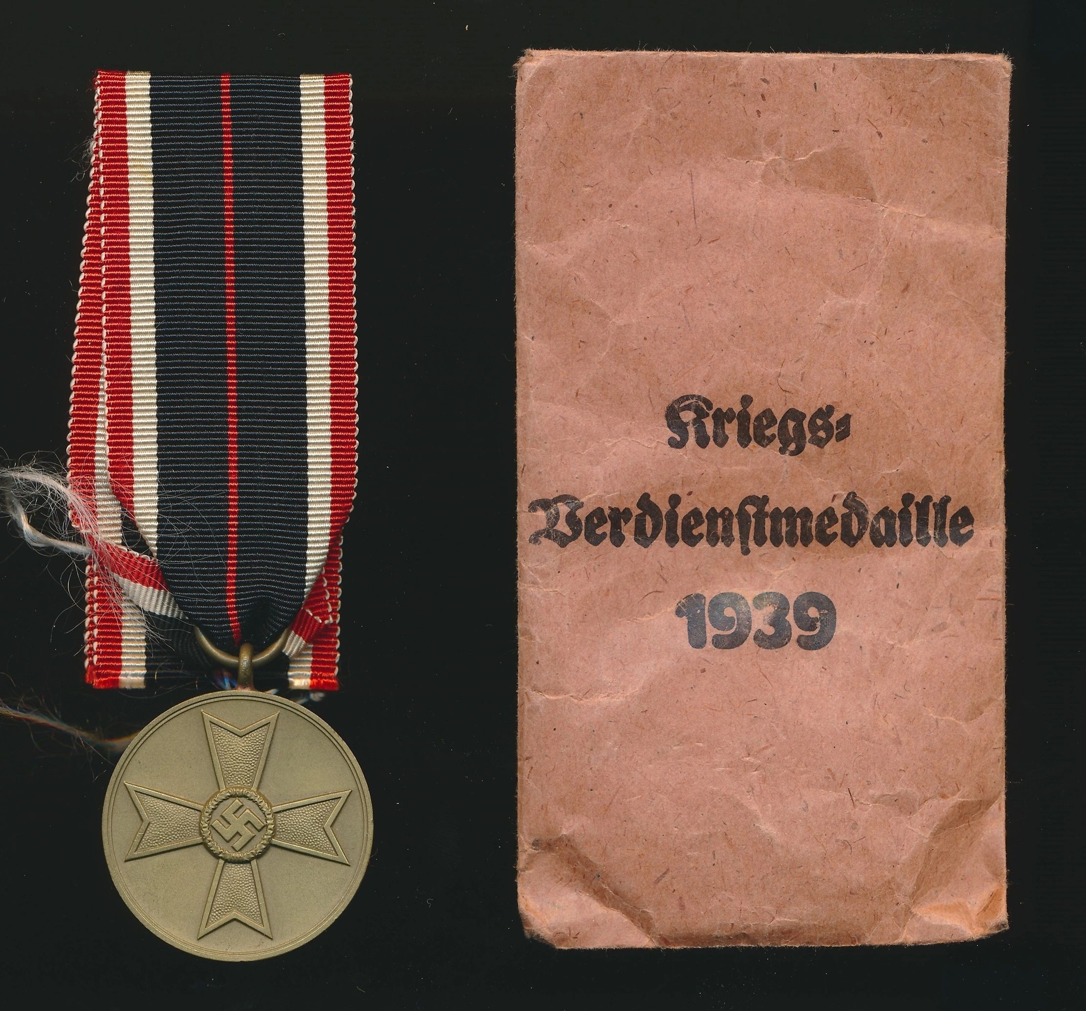 War Merit Medal w/ Issue Packet