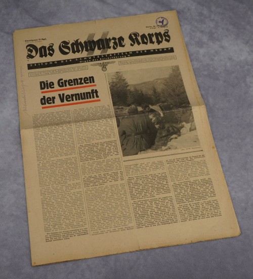 1944 Issue of SS Newspaper Das Schwarze Korps