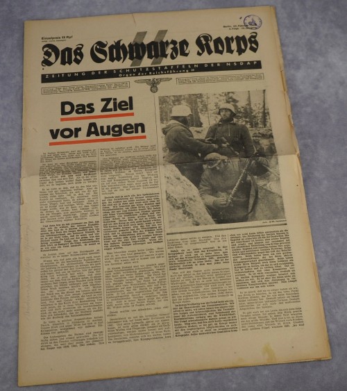 1944 Issue of SS Newspaper Das Schwarze Korps