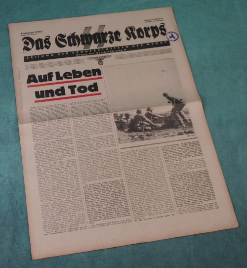 1944 Issue of SS Newspaper Das Schwarze Korps