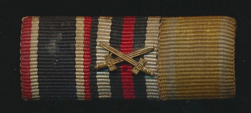 3 Place Third Reich era Ribbon Bar