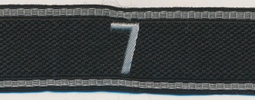 Allgemeine SS 7th Standarte Cuff Title w/ RZM Tags