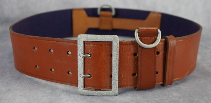 Double Claw Brown Leather Belt