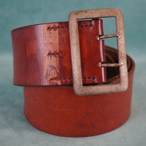 Double Claw Brown Leather Belt