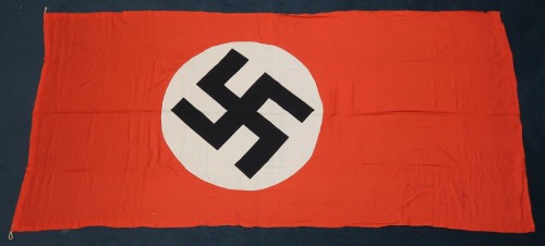 Double Sided NSDAP Flag w/ Rope Ends