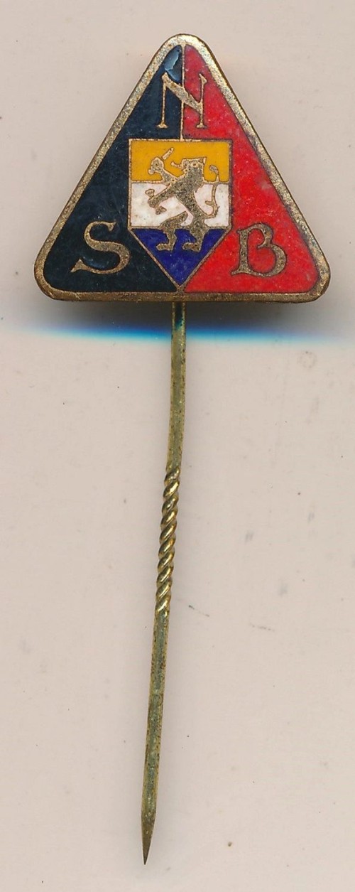 Dutch NSB Enamel Membership Stickpin