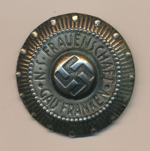 Early Frauenschaft NSDAP Gau Franken Membership Pin