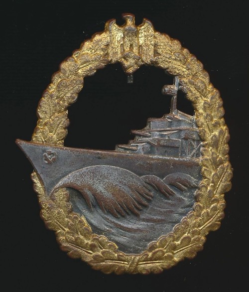 Early Kriegsmarine Destroyer Badge by Schwerin