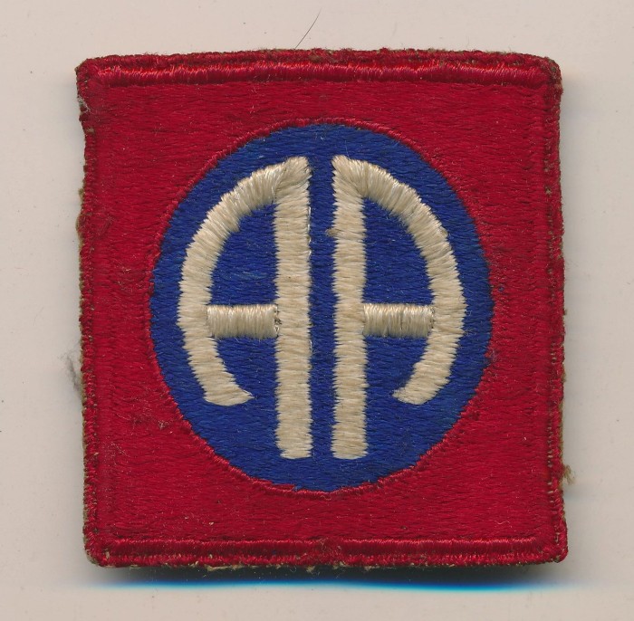 GREEN BACK US 82nd Airborne Division Insignia