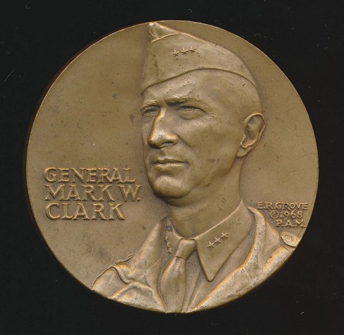 General Mark Clark Invasion of Italy Table Medal