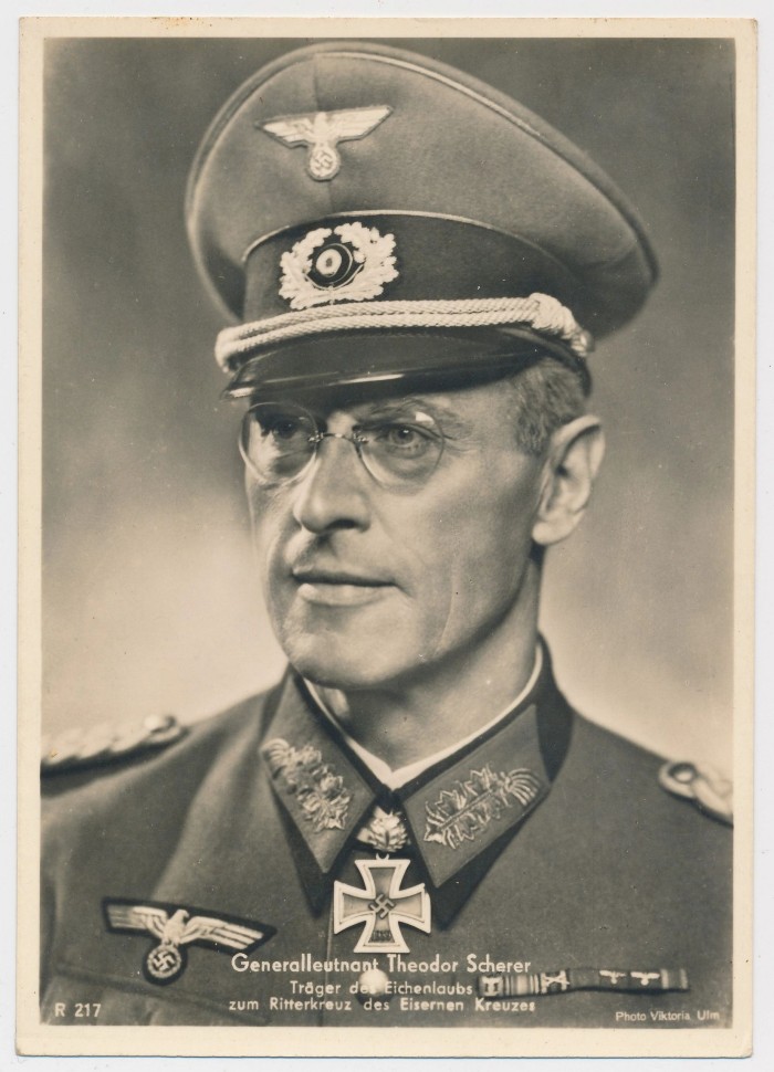 Generalleutnant Theodor Scherer Postcard