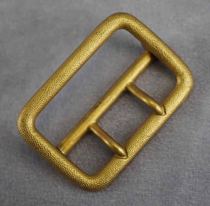 Gold RZM Marked Double Claw Belt Buckle