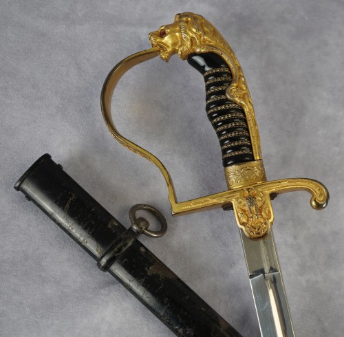 Heer Lion Head Officer Sword by Alcoso