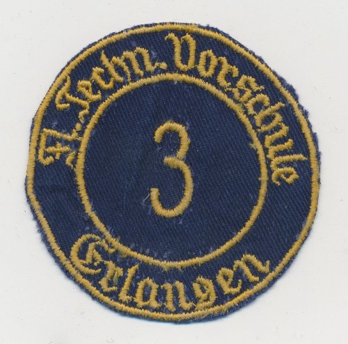 Hitler Youth Technical Vorschule Erlangen Insignia