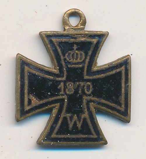 Imperial 1870 Iron Cross Enamel Pendant