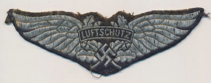 Luftschutz Sleeve Insignia in Flatwire