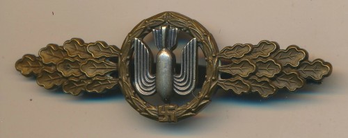 Luftwaffe Bomber Clasp in Bronze in Tombak by Osang