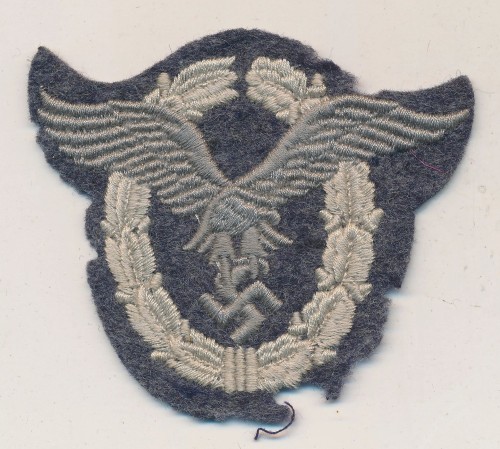 Luftwaffe Pilot Badge in Cloth