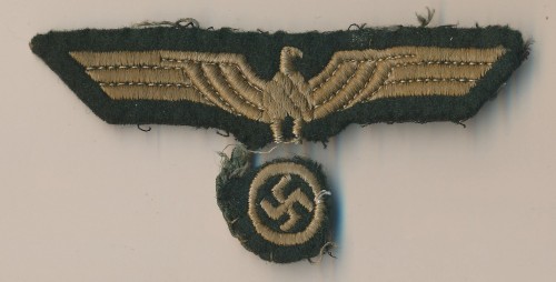 Machine Embroidered Uniform Removed Heer Breast Eagle