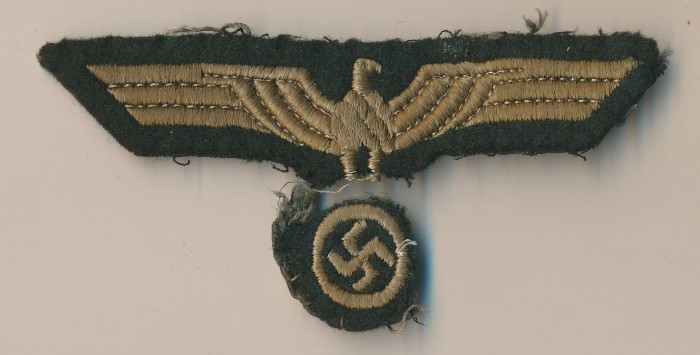 Machine Embroidered Uniform Removed Heer Breast Eagle