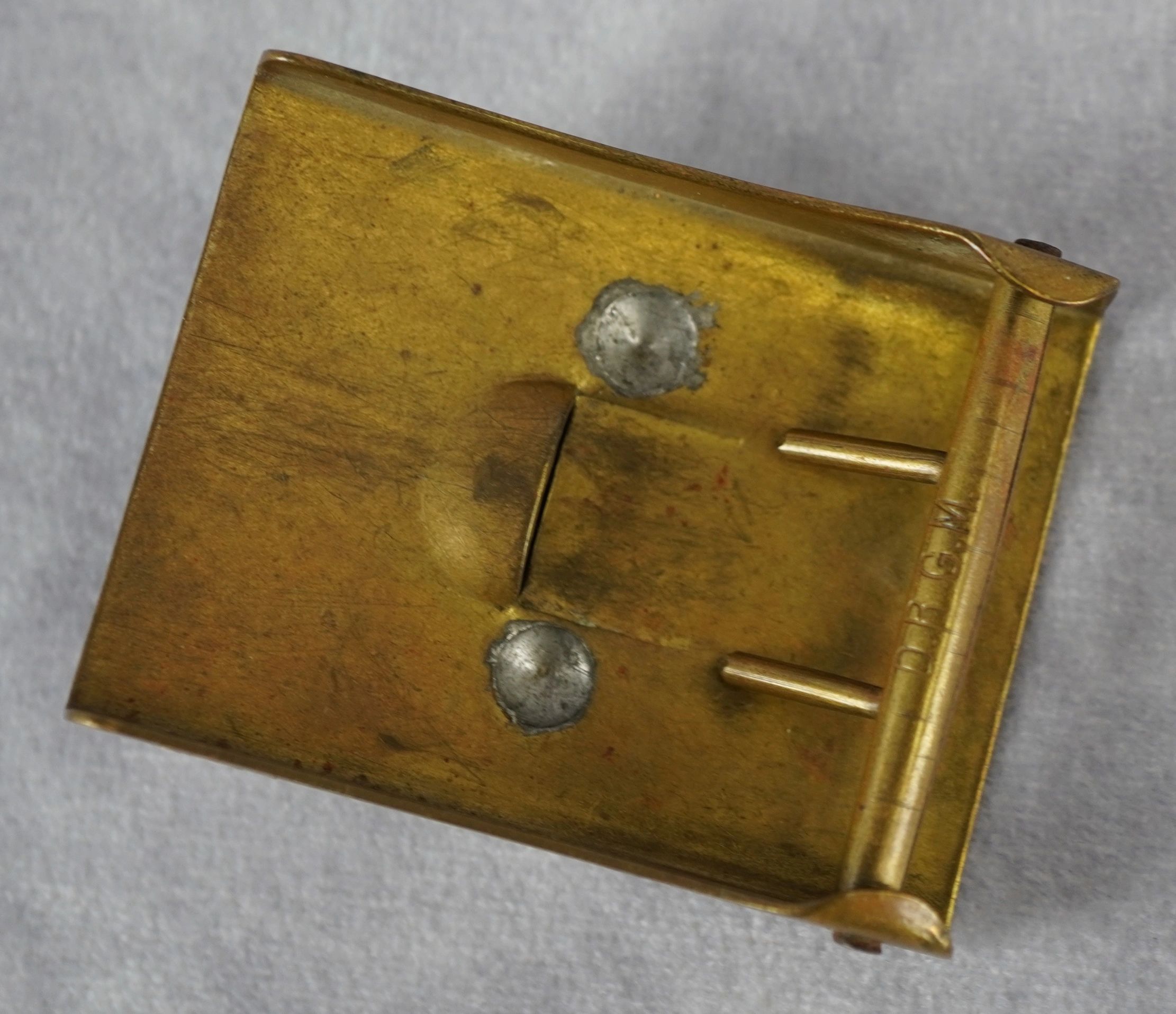 Maker Marked Imperial Prussian Enlisted Man Belt Buckle - Image 2