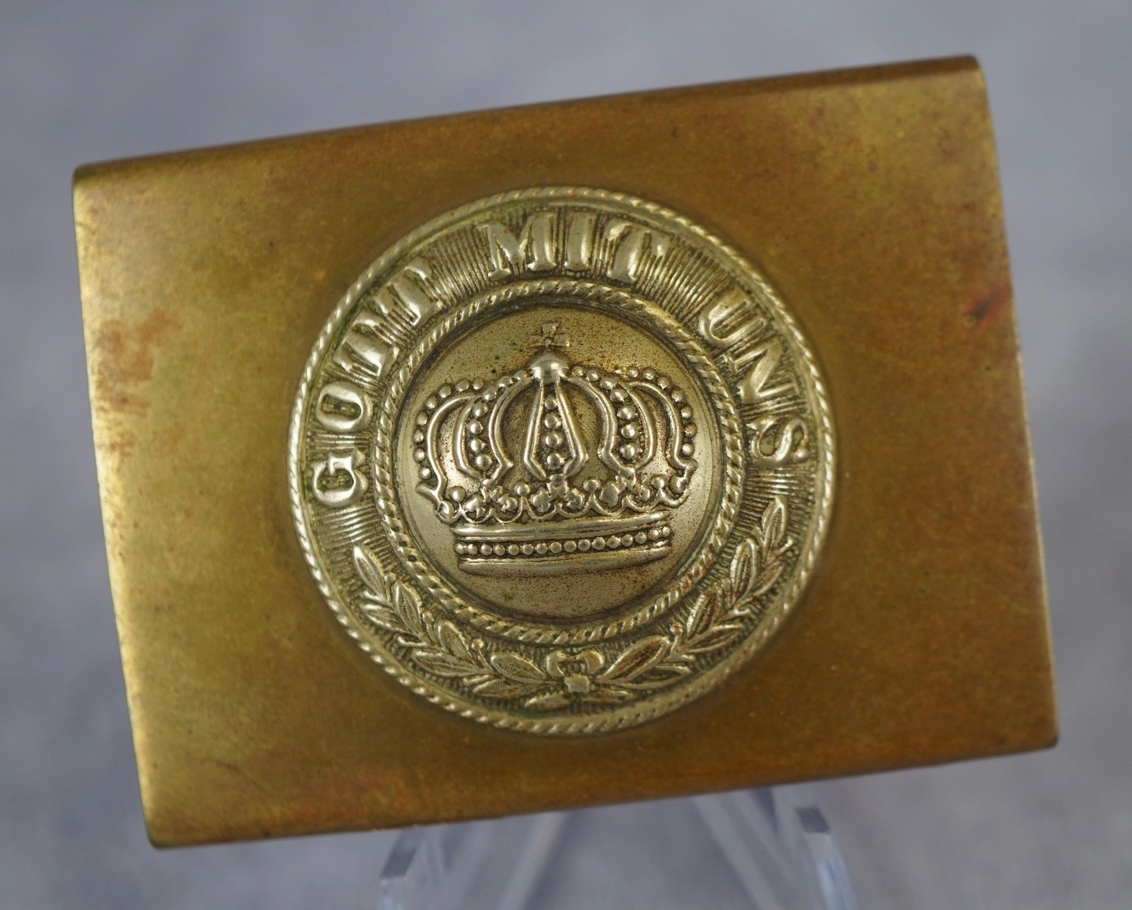 Maker Marked Imperial Prussian Enlisted Man Belt Buckle - Image 6