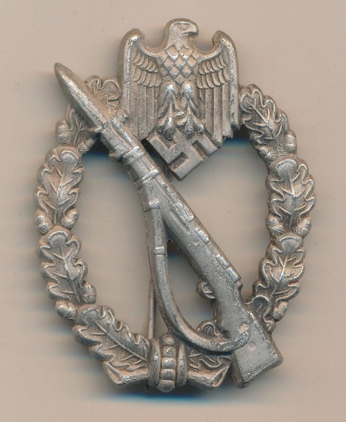 Maker Marked Infantry Assault Badge in Silver