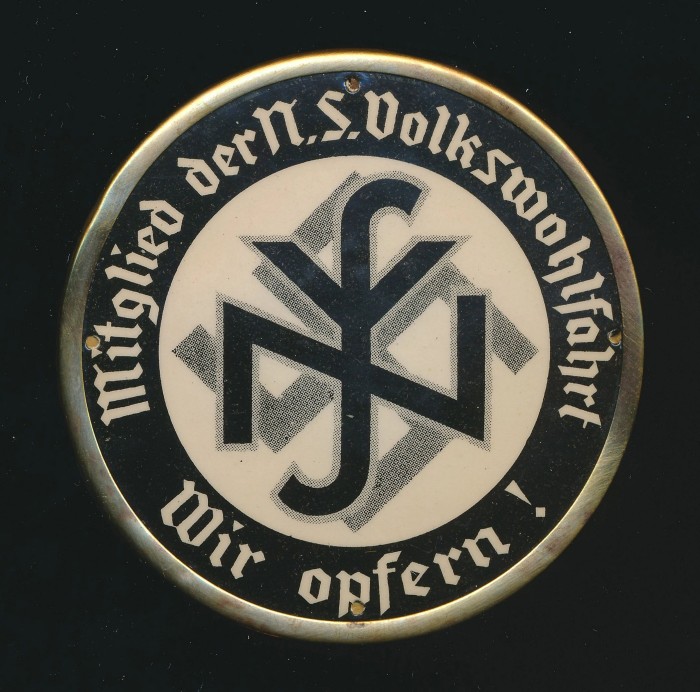 Mitglied der NS Volkswolhfahrt Plaque