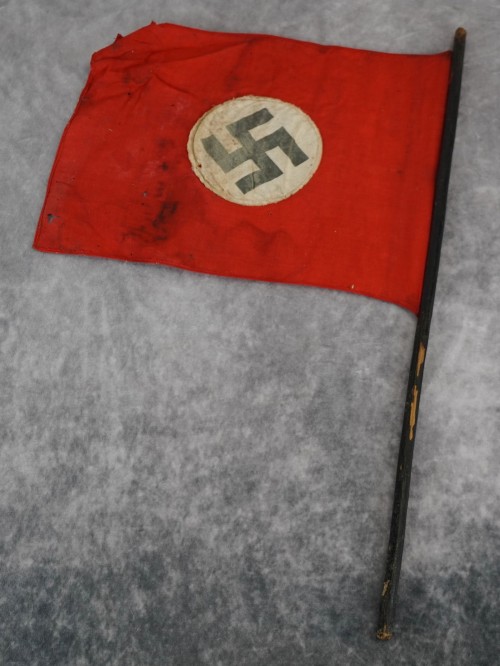 NSDAP Flag w/ Wooden Stick