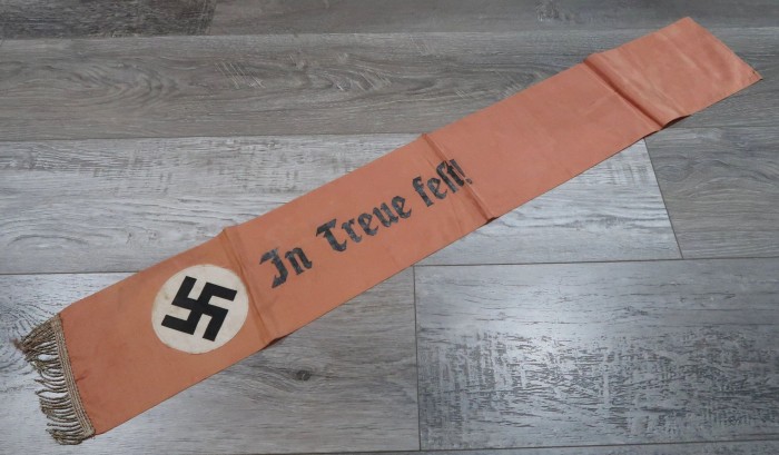 NSDAP In Treue Fest Funeral Sash