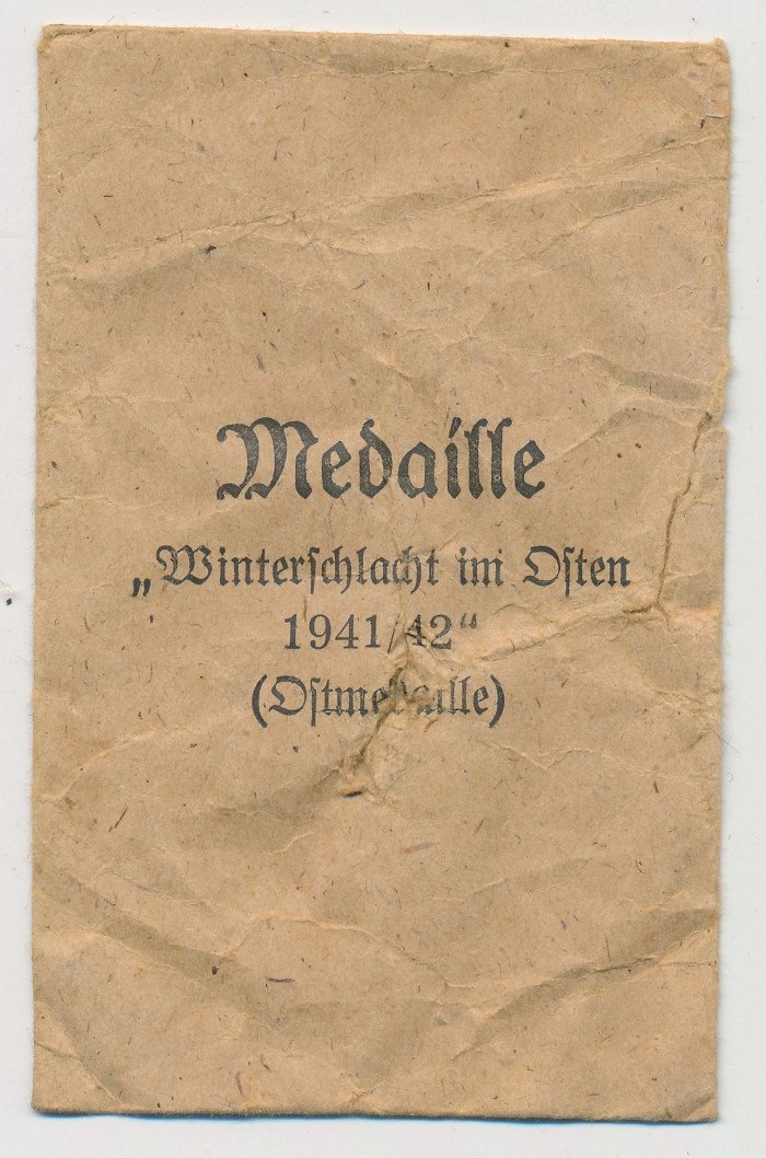 Packet to a Eastern Front Medal