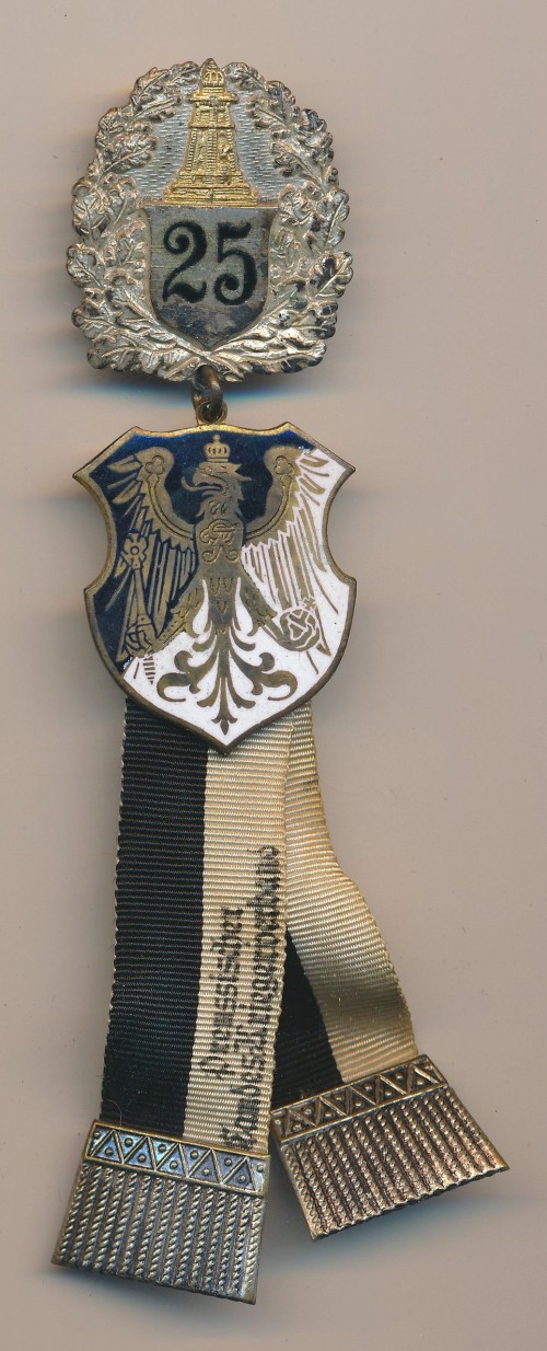 Prussian Veteran Group 25 Year Service Ribbon