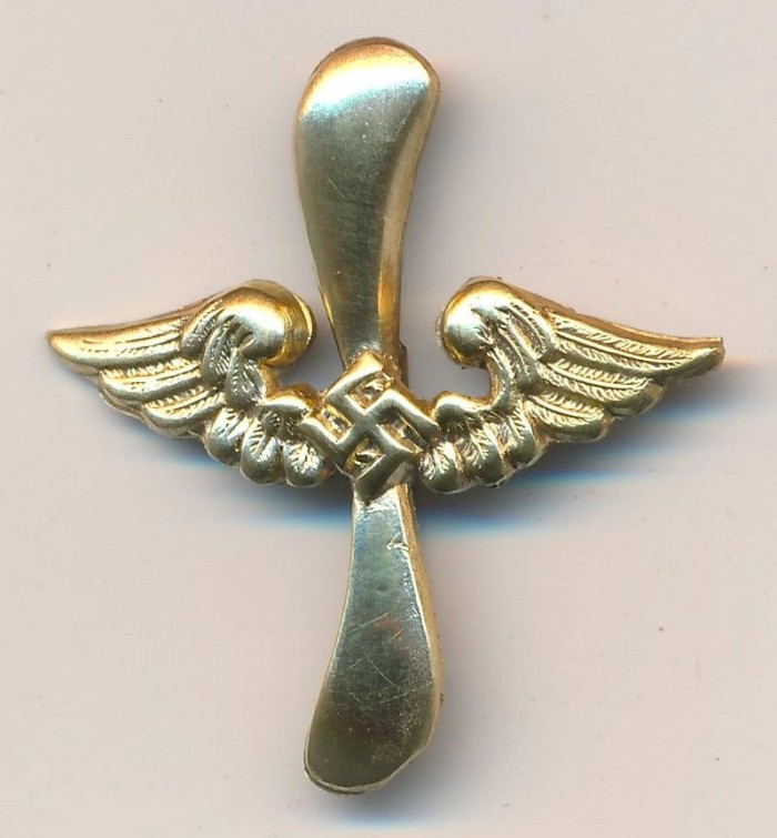 RARE SA Fliegerkorps Collar Tab Device