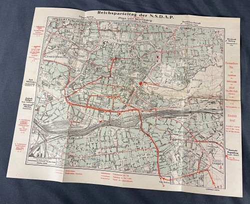 Reichsparteitag Nuremberg Map