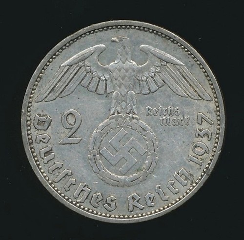 SOLD - 1937 Dated 2 Reichsmark Coin