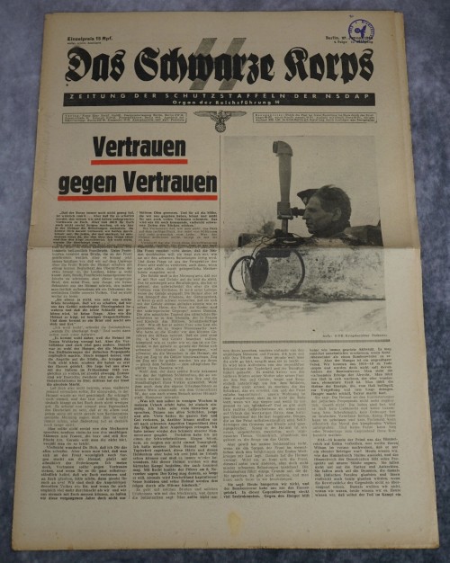 SOLD - 1944 Issue of SS Newspaper Das Schwarze Korps