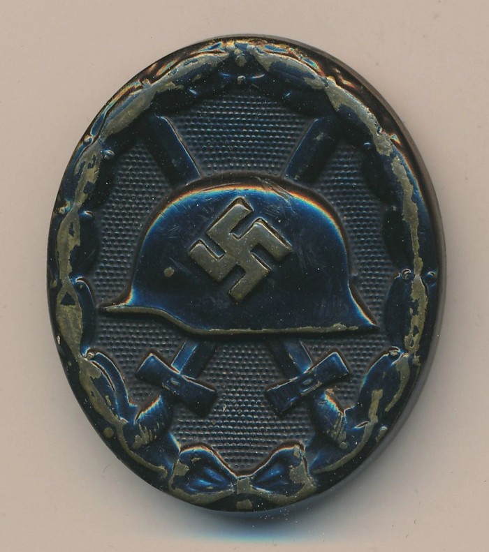 SOLD - Black Wound Badge produced in Brass