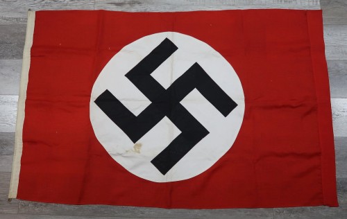 SOLD - Double Sided NSDAP Flag w/ Clips