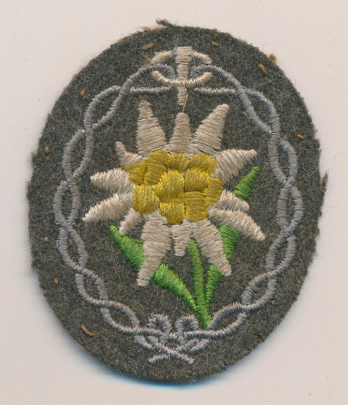SOLD - Edelweiss Sleeve Insignia